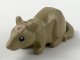 Lot ID: 160005695  Part No: 36756pb02  Name: Rat / Mouse with Black Eyes and Light Nougat Blaze Pattern (HP Scabbers)