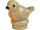 Part No: 41835pb05  Name: Bird, Small with Black Eyes and Beak, Light Bluish Gray and Orange Chest Pattern