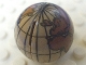 Part No: 61287c01pb01  Name: Cylinder Hemisphere 2 x 2 with Globe Pattern (Undetermined Type)