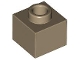 Part No: 86996  Name: Brick, Modified 1 x 1 x 2/3 with Open Stud
