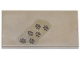 Lego part: Tile 2 x 4 with 6 Reddish Brown Paw Prints Pattern (Sticker) - Set 21341