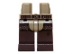 Part No: 970c120pb03  Name: Hips and Dark Brown Legs with Dark Brown Belt and Chaps Pattern