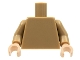 Part No: 973c074  Name: Torso Plain / Dark Tan Arms / Light Nougat Hands