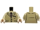 Lot ID: 103119013  Part No: 973pb0917c01  Name: Torso Harry Potter Suit Jacket with Tie, 3 Buttons and Pockets Pattern / Dark Tan Arms / Light Nougat Hands