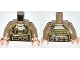 Part No: 973pb1421c01  Name: Torso Olive Green Body Armor with Radio and Pockets Pattern / Dark Tan Arms / Light Nougat Hands