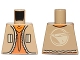 Part No: 973pb1713  Name: Torso Vest with Vertical Pockets, Dark Orange Undershirt and Bird Logo on Back Pattern (SW Ezra Bridger)