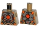 Lot ID: 384517091  Part No: 973pb1920  Name: Torso Silver Body Armor with Orange Straps Pattern