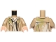 Part No: 973pb2029c01  Name: Torso Camouflage Open Jacket and Shirt Pattern (SW Han Solo Endor) / Dark Tan Arms / Light Nougat Hands
