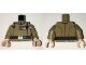 Part No: 973pb2355c01  Name: Torso SW Imperial Officer 8 Pattern (Grand Moff Tarkin) / Dark Tan Arms / Light Nougat Hands