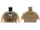 Part No: 973pb5162c01  Name: Torso Suit Jacket and Vest, White Shirt, Dark Green Bow Tie with Polka Dots, Belt with Silver Buckle Pattern / Dark Tan Arms / Light Nougat Hands