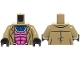 Part No: 973pb5998c01 Name: Torso Jacket Open over Dark Pink and Magenta Super Hero Costume with Muscles Outline, Silver and Blue Collar Pattern / Dark Tan Arms / Black Hands Part No: 973pb5998c01 Name: Torso Jacket Open over Dark Pink and Magenta Super Hero Costume with Muscles Outline, Silver and Blue Collar Pattern / Dark Tan Arms / Black Hands