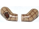Lot ID: 411668254  Part No: 981982pb021  Name: Arm, (Matching Left and Right) Pair with Patch and Brown Plaid Shirt Pattern