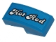Part No: 11477pb093R  Name: Slope, Curved 2 x 1 x 2/3 with White 'Hot Rod' Pattern Model Right Side (Sticker) - Set 40409