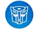 Part No: 14769pb0732 Name: Tile, Round 2 x 2 with Bottom Stud Holder with White Robot Mask Transformers Autobot Symbol Pattern (BrickHeadz Optimus Prime Robot Ear) Part No: 14769pb0732 Name: Tile, Round 2 x 2 with Bottom Stud Holder with White Robot Mask Transformers Autobot Symbol Pattern (BrickHeadz Optimus Prime Robot Ear)