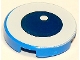 Part No: 14769pb273  Name: Tile, Round 2 x 2 with Bottom Stud Holder with Center Dark Blue Eye with White Pupil Pattern
