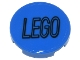 Part No: 14769pb569  Name: Tile, Round 2 x 2 with Bottom Stud Holder with Black LEGO Logo Outline on Transparent Background Pattern (Sticker) - Set 80036