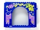Part No: 15626pb07  Name: Panel 4 x 16 x 10 with Medium Lavender Cloud with Stars and Planets, Carnival Prizes Pattern