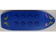 Part No: 2146pb01  Name: Fabuland Skateboard with Yellow and Dark Pink Decorative Swishes Pattern (Stickers) - Set 5870