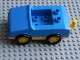 Part No: 2235c01  Name: Duplo Car with 1 x 2 Studs with Yellow Base and Wheels
