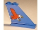 Part No: 2340pb004R  Name: Tail 4 x 1 x 3 with Red Eagle Pattern Model Right Side (Sticker) - Set 6331