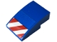 Part No: 24309pb066R  Name: Slope, Curved 3 x 2 with Red and White Danger Stripes Pattern Model Right Side (Sticker) - Set 60324