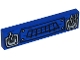 Part No: 2431pb0470  Name: Tile 1 x 4 with Black Grille and Silver Attached Chains Pattern