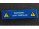 Part No: 2431pb0575 Name: Tile 1 x 4 with Exclamation Mark in Warning Triangle and 'WARNING! HOT SURFACE' Pattern (Sticker) - Set 42042 Part No: 2431pb0575 Name: Tile 1 x 4 with Exclamation Mark in Warning Triangle and 'WARNING! HOT SURFACE' Pattern (Sticker) - Set 42042
