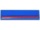 Part No: 2431pb0922  Name: Tile 1 x 4 with Red and Black Stripe Pattern (Sticker) - Set 77246