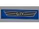 Part No: 2431pb259  Name: Tile 1 x 4 with 'CITY' on Dark Gray Car Grille Pattern (Sticker) - Set 4440
