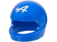 Part No: 2446pb54  Name: Minifigure, Headgear Helmet Motorcycle (Standard) with Alpine Formula 1 Logo Stylized White Capital Letter A Pattern