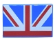 Lot ID: 372769886  Part No: 26603pb241  Name: Tile 2 x 3 with Red, Blue, and White Union Jack Flag Half Pattern