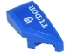 Part No: 29119pb044  Name: Wedge 2 x 1 x 2/3 Right with White 'TUDOR' and Shield Logo Pattern (Sticker) - Set 77246