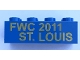 Part No: 3001pb155  Name: Brick 2 x 4 with 'FWC 2011 ST. LOUIS' Pattern