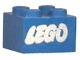 Part No: 3003pb009  Name: Brick 2 x 2 with Lego Logo Open O Style White without Black Outline Pattern (Samsonite)