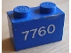 Part No: 3004pb033  Name: Brick 1 x 2 with White '7760' Pattern (Sticker) - Set 7760