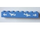 Part No: 3008pb125  Name: Brick 1 x 8 with Arrows and Airplanes Pattern (Sticker) - Set 3182