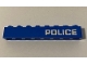 Part No: 3008pb168L  Name: Brick 1 x 8 with White 'POLICE' Pattern Model Left Side (Sticker) - Set 60172