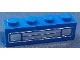Part No: 3010pb035d  Name: Brick 1 x 4 with Car Grille Chrome Pattern (Debossed Print)