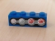 Part No: 3010pb057R  Name: Brick 1 x 4 with Four Truck Taillights Right Pattern (Sticker) - Set 8462