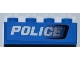 Part No: 3010pb153R  Name: Brick 1 x 4 with Black Air Intake and White 'POLICE' Pattern Model Right Side (Sticker) - Set 7970