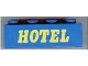 Part No: 3011pb011  Name: Duplo, Brick 2 x 4 with 'HOTEL' Text Pattern