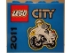 Part No: 30144pb110  Name: Brick 2 x 4 x 3 with LEGO City 2011 Police Motorcycle Pattern