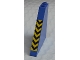 Part No: 30249pb03  Name: Slope 55 6 x 1 x 5 with Yellow and Black Danger Stripes Pattern (Sticker) - Set 6575
