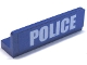 Part No: 30413pb013  Name: Panel 1 x 4 x 1 with White 'POLICE' Bold Narrow Font Large on Blue Background Pattern (Sticker) - Sets 3648 / 3661 / 7498 / 7744