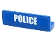 Part No: 30413pb061  Name: Panel 1 x 4 x 1 with White 'POLICE' Bold Narrow Font Small on Blue Background Pattern (Sticker) - Set 4436