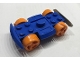 Part No: 30558c06  Name: Vehicle, Base 4 x 6 Racer Base with Orange Wheels and Light Gray Bumper