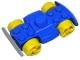 Lot ID: 126078068  Part No: 30558c09  Name: Vehicle, Base 4 x 6 Racer Base with Yellow Wheels and Light Gray Bumper