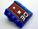 Part No: 30603pb06  Name: Brick, Modified 2 x 2 No Studs, Sloped with 6 Side Pistons Raised with '30', Silver Stars Pattern