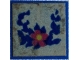 Lot ID: 222084516  Part No: 3068apb13  Name: Tile 2 x 2 without Groove with Flower and Blue Leaves Pattern (Sticker) - Set 270-2