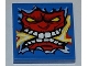 Lot ID: 344147077  Part No: 3068pb0426  Name: Tile 2 x 2 with Angry Red Face with Electric Spark in Mouth Pattern (Sticker) - Set 8303